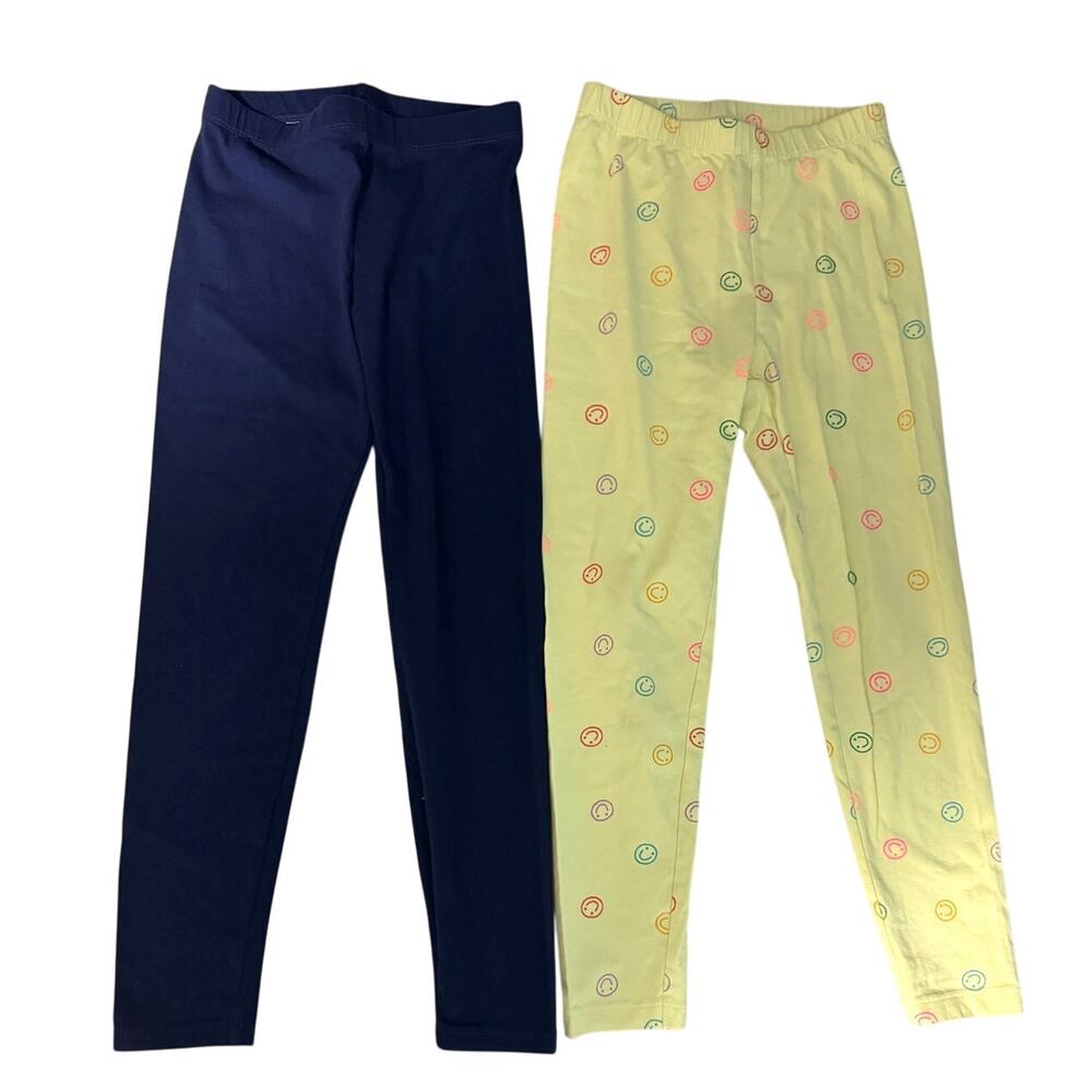 Lot of 2 Cat & Jack Girls 8 Leggings Playwear Everyday Casual Basic Layering